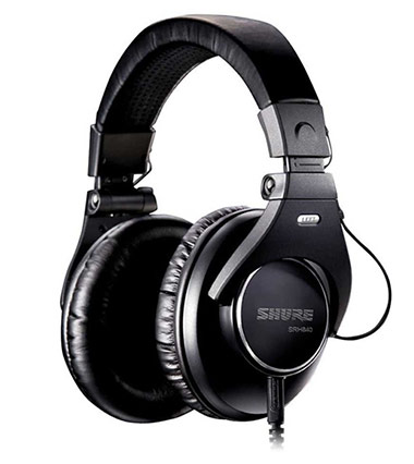 אוזניות קשת לאולפן Shure SRH840 אוזניות קשת לאולפן Shure SRH840
