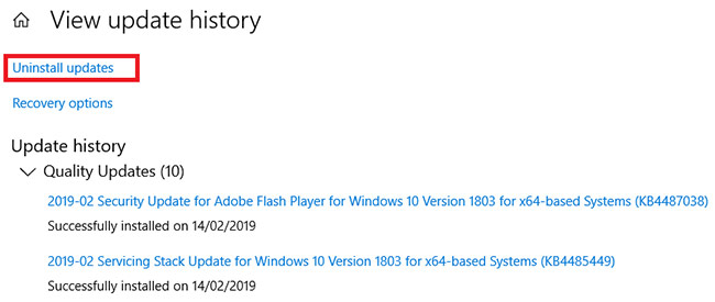 הסרת עידכונים Windows 10 הסרת עידכונים Windows 10