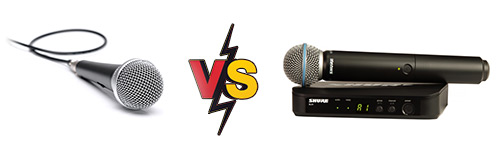 מיקרופון אלחוטי נגד מיקרופון חוטי