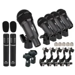סט מיקרופונים לתופים Alctron T8400 עם תופסנים – תמונה 2