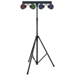 סט תאורה Apextone L Set 4 Par RGB עם סטנד וקייס נשיאה