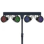 ⁦סט תאורה Apextone L Set 4 Par RGB עם סטנד וקייס נשיאה⁩ – תמונה ⁦2⁩