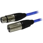 גליל כבל XLR באורך 100 מ' ובצבע כחול