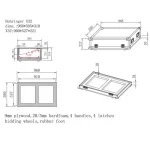 ⁦קייס למיקסר גדול BTS X32 Case⁩ – תמונה ⁦3⁩
