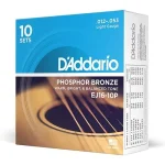 ⁦מיתרים לגיטרה אקוסטית D'addario EJ16 12-53⁩ – תמונה ⁦4⁩