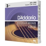 ⁦מיתרים לגיטרה אקוסטית D'adario EJ26 11-52⁩ – תמונה ⁦5⁩