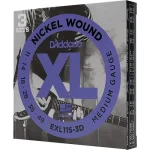 מיתרים לגיטרה חשמלית 11-49 D'Addario EXL115 – תמונה 3