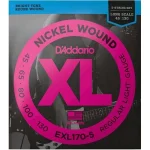 סט מיתרים לבס 5 מיתרים D'addario EXL 170-5 45-130