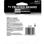 ⁦מארז 12 סוללות AA אלקליין Duracell⁩ – תמונה ⁦2⁩