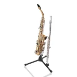 ⁦סטנד לסקסופון ולחליל Gator Sax Stand with with Flute Peg⁩ – תמונה ⁦5⁩