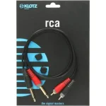 ⁦כבל RCA זכר כפול - PL מונו זכר כפול Klotz ATCJ0300⁩ – תמונה ⁦2⁩