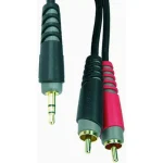 כבל RCA זכר כפול - 3.5mm סטריאו Klotz AY70300