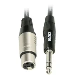 כבל XLR נקבה ל-TRS מאוזן Klotz Greyhound GRG1FP