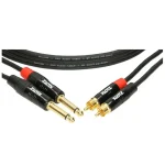 ⁦כבל כפול RCA זכר-PL מונו זכר Klotz MiniLink Pro KT-CJ אורך 3 מ'⁩ – תמונה ⁦2⁩
