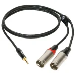 כבל XLR זכר כפול-3.5mm סטריאו Klotz KY9 MiniLink Pro