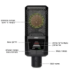 ⁦מיקרופון קונדנסר Lewitt Ray עם חיישן קרבה⁩ – תמונה ⁦2⁩