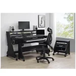 שולחן אולפן Musiea EX88 עם מעמד למקלדת וארון אבזור 19" – תמונה 7