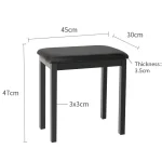 ⁦כסא פסנתר NPB Piano Bench בצבע שחור או לבן⁩ – תמונה ⁦4⁩