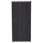 ⁦ספוג אקוסטי שחור 12x48x100 בעיצוב שינון עמוק⁩ – תמונה ⁦2⁩