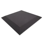 ⁦ספוג אקוסטי שחור 5x60x60 בעיצוב פאזות⁩ – תמונה ⁦2⁩