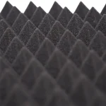 ⁦ספוג אקוסטי שחור 5x60x60 בעיצוב פירמידות⁩ – תמונה ⁦2⁩