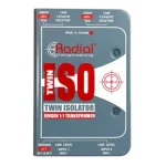מבודד אות סטיראופוני Radial Twin Iso לביטול רעשי חשמל