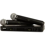 סט מיקרופונים אלחוטיים כפול Shure BLX288E/SM58