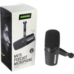 מיקרופון דינמי Shure MV7X לפודקאסט ושידור – תמונה 7