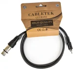 כבל XLR נקבה ל-RCA זכר באורך 1 מטר