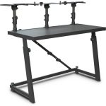שולחן תקלוט Gravity FDJ T01 עם מעמדי לפטופ ומוניטורים