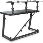 שולחן תקלוט Gravity FDJ T01 עם מעמדי לפטופ ומוניטורים – תמונה 2