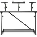 שולחן תקלוט Gravity FDJ T01 עם מעמדי לפטופ ומוניטורים – תמונה 3