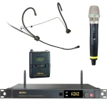 זוג מיקרופונים אלחוטיים ידני+מדונה Mipro ACT5812A