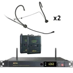 זוג מדונות אלחוטיות Mipro ACT5812A+58H+58T+55HN