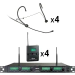 ארבע מדונות אלחוטיות Mipro ACT-343+32T+55HN