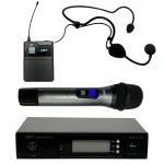 זוג מיקרופונים אלחוטיים ידני ומדונה UMT UHF5200+5000BP+5000HHM