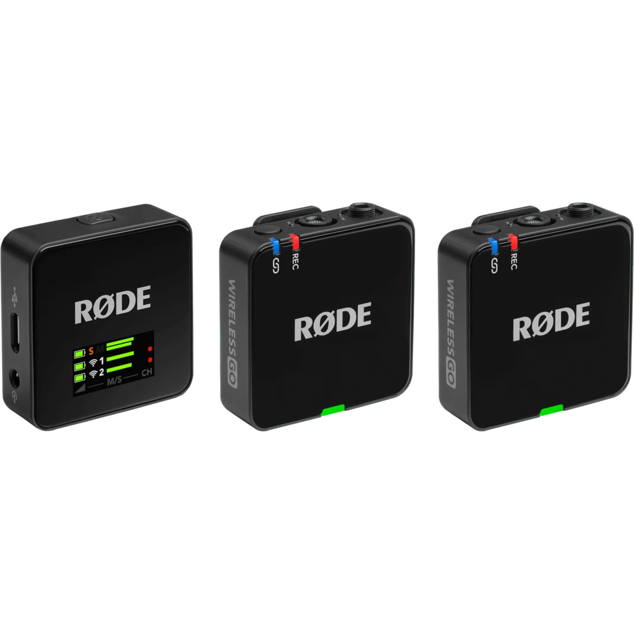 rode-wireless-go-gen-III-black-front-three-quarter-4000x4000-rgb-2000x2000-064a3d6- זוג מיקרופוני דש אלחוטיים Rode Wireless GO Gen 3 – תמונה 1