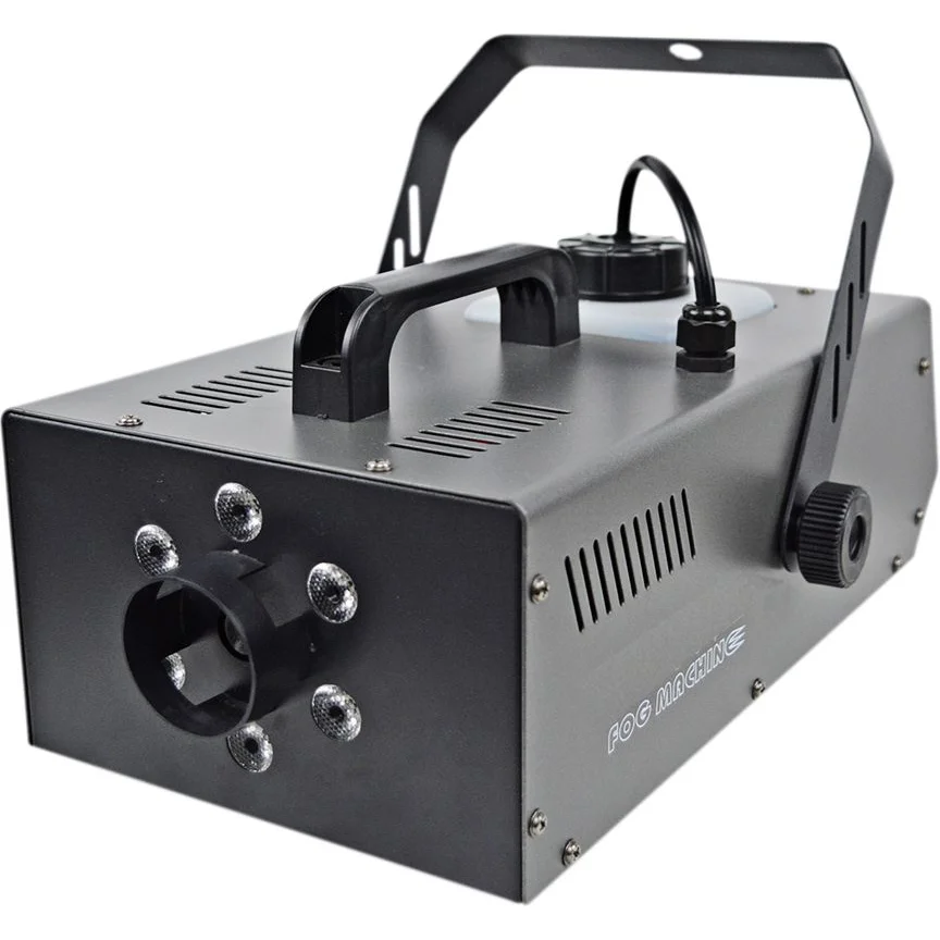 AP-FOG1200W-6X3W-1 מכונת עשן Apextone FOG 1200W 6*3W עם תאורה מובנית – תמונה 1