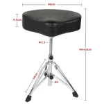⁦כסא תופים NPB Saddle Drum Throne עם מושב אוכף⁩ – תמונה ⁦2⁩