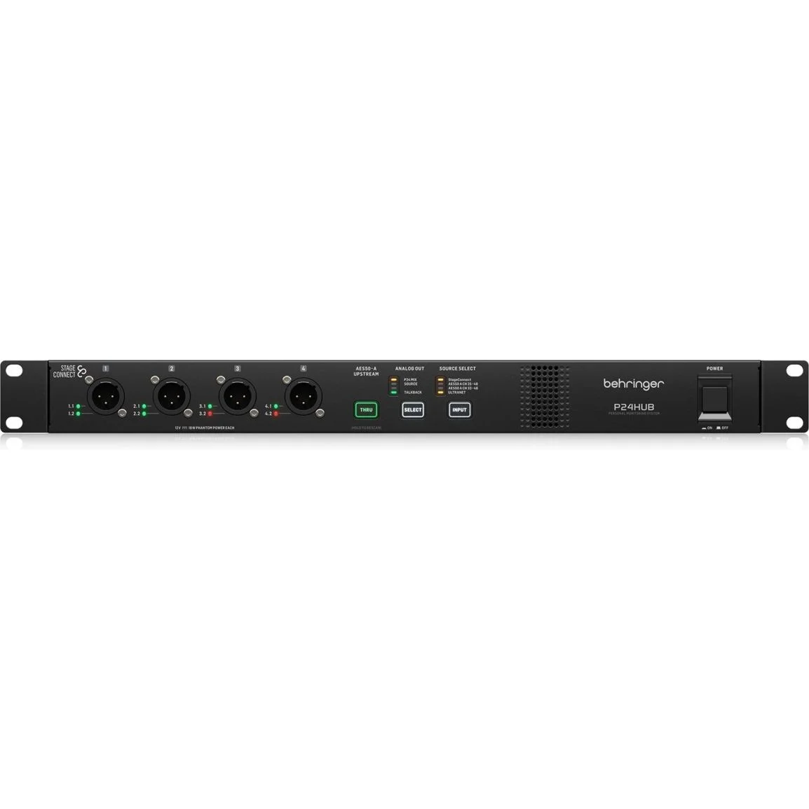 BEH-P24HUB-2 רכזת StagSonnect Behringer P24HUB לאספקת חשמל וחיבור עד 8 מיקסר P24 – תמונה 1