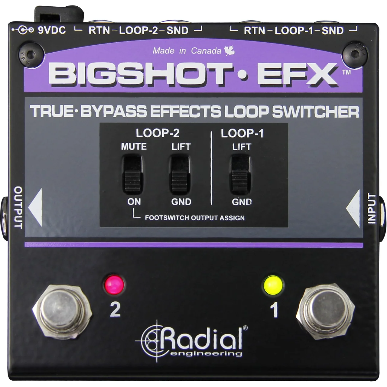 Bigshot-EFX-top פדאל להוספת לופ אפקטים Radial BigShot EFX – תמונה 1