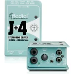 מגביר אות מ 10- ל 4+ דו ערוצי Radial J+4