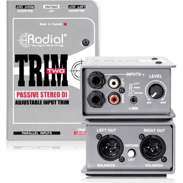 trim-two-thumb קופסאת DI סטריאו פסיבית Radial Trim 2 – תמונה 1