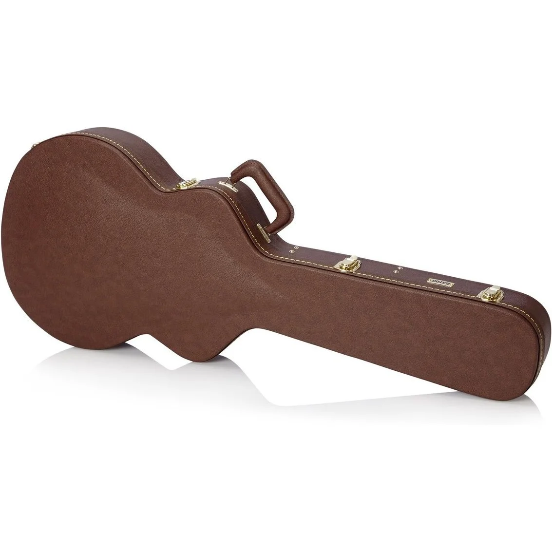 GATOR-GW335-1 קייס קשיח לגיטרה חצי נפח חשמלית Gator GW-335-BROWN – תמונה 1